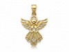 Zawieszka złota aniołek ażurowy wisiorek