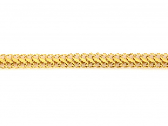 Bransoletka złota przeplatana