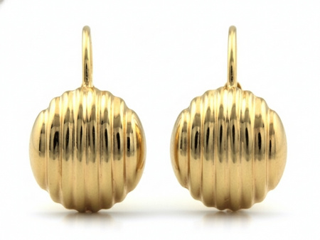 Kolczyki złote angielskie bez kamieni