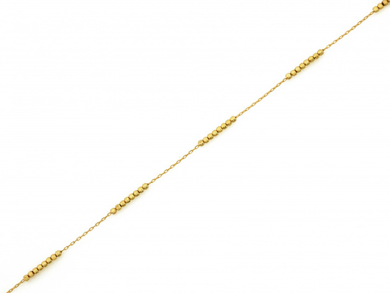 Bransoletka złota delikatna z kuleczkami