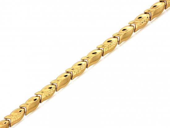 Damska bransoletka złota stampato