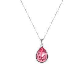 Naszyjnik srebrny 925 Swarovski - owalny