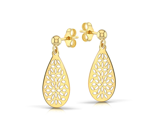 Złote kolczyki 585 - wiszące