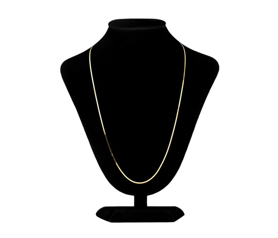 Złoty łańcuszek 585 taśma, żmijka