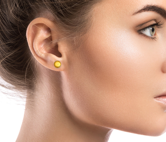 Złote kolczyki 585 - kulki, kuleczki