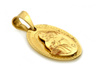Zawieszka złota owalny medalik Maryja i ciało Jezusa