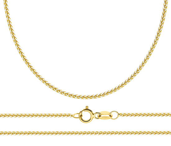 Złoty łańcuszek 375 lisi ogon