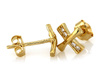 Kolczyki złoty X na sztyft