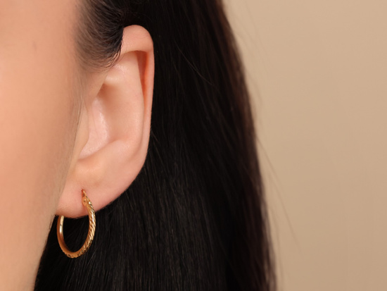 Kolczyki złote koła zawsze modne 20mm