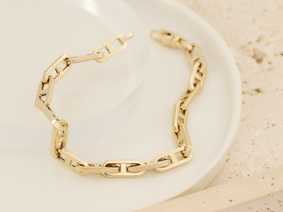 Bransoletka złota z dużych ogniw