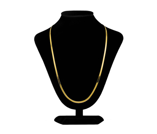 Złoty łańcuszek 585 taśma, żmijka