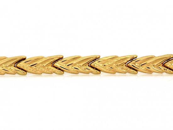 Bransoletka złota elementowa