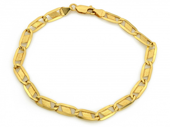 Bransoletka złota duże ogniwa