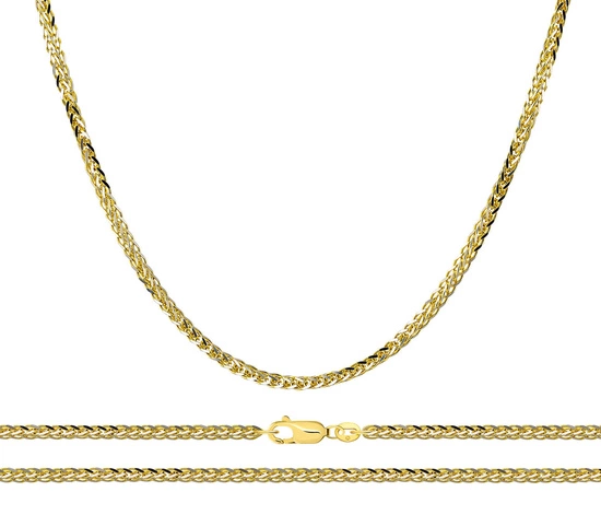 Złoty łańcuszek 585 lisi ogon