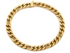 Bransoleta złota gruba męska figaro 6.4mm