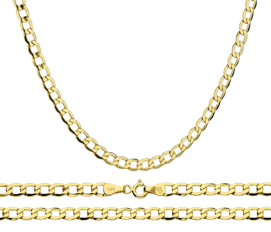 Złoty łańcuszek 585 pancerka 