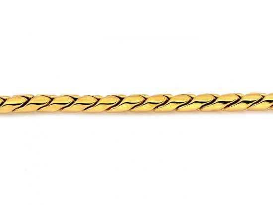 Złota bransoletka elegancka elementowa