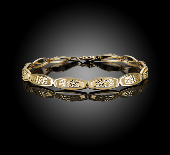 Złota bransoletka 375 klasyczna 