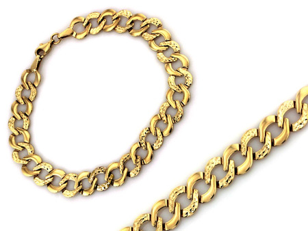 Złota diamentowana bransoletka