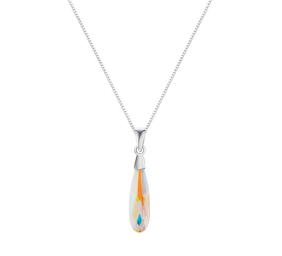 Naszyjnik srebrny 925 Swarovski - kropla