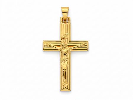 Zawieszka złota krzyżyk z Jezusem