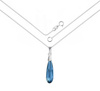 Naszyjnik srebrny 925 Swarovski - kropla