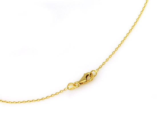 Długi naszyjnik złoty z krzyżykami