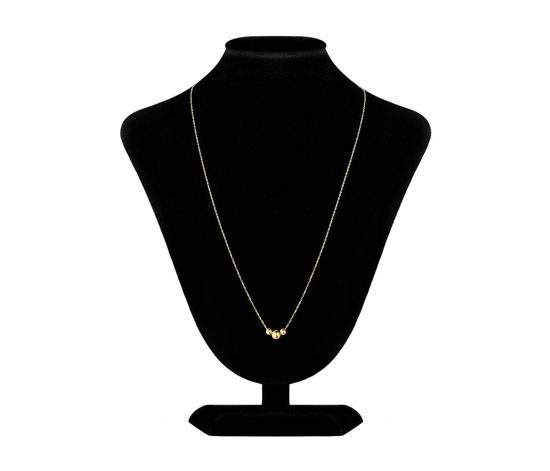 Złoty naszyjnik 585 z kuleczkami