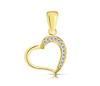 Złota zawieszka 585 - serce, serduszko