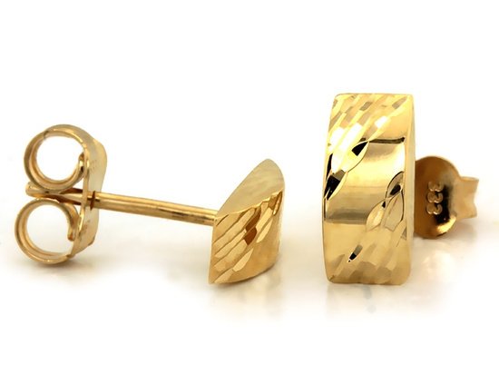 Kolczyki złote delikatne na sztyfcie subtelne