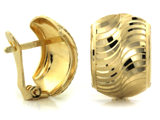 Kolczyki złote klasyczne ponadczasowe