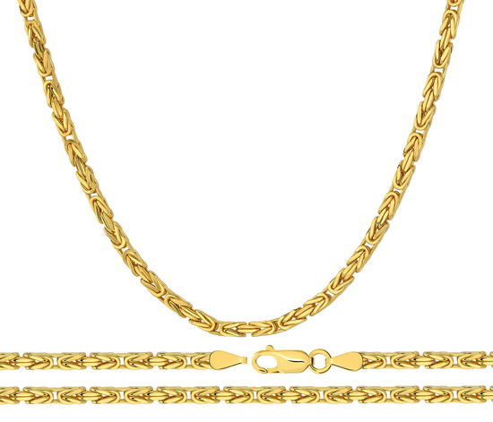 Złoty łańcuszek 585 królewski 