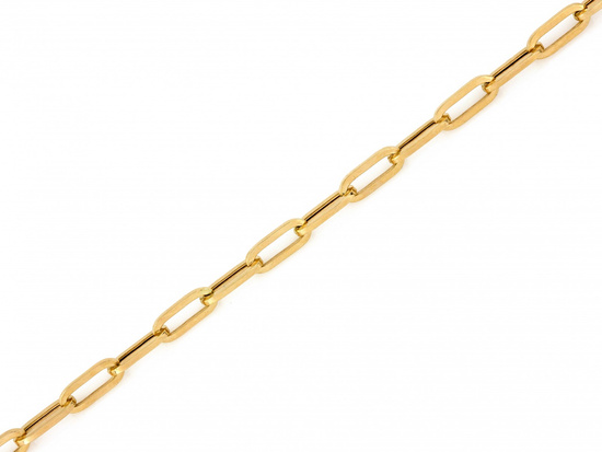 Bransoletka złota łańcuszkowa z dużych ogniw 4.5mm