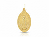 Złoty medalik niepokalana owalny