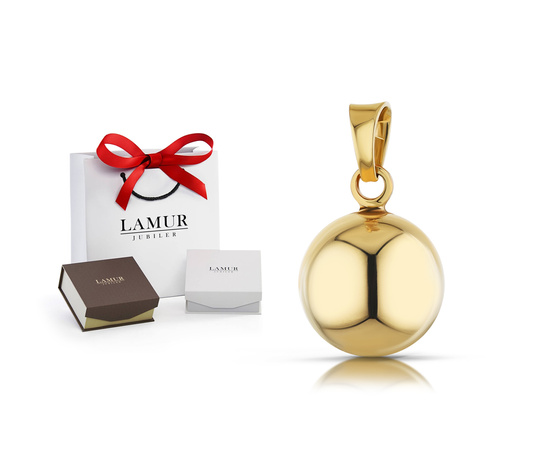 Złota zawieszka 585 kulka, kuleczka