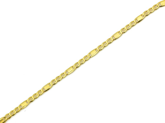 Łańcuszkowa bransoletka złota figaro 4.8mm