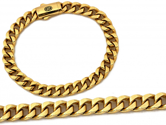 Bardzo gruba bransoleta złota męska oryginalna pancerka