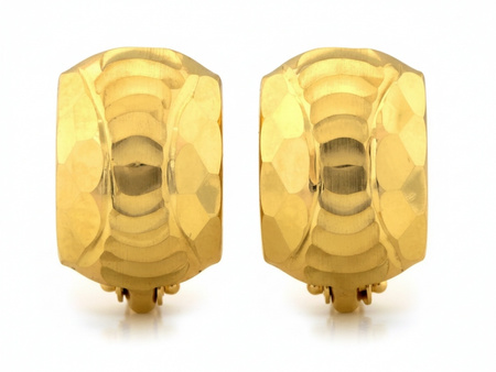 Kolczyki złote bez kamieni angielskie