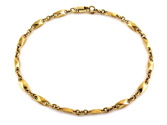 Bransoletka złota elementowa