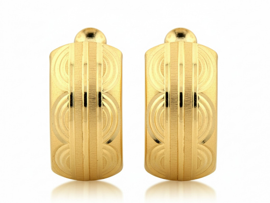 Kolczyki złote angielskie błyszczące