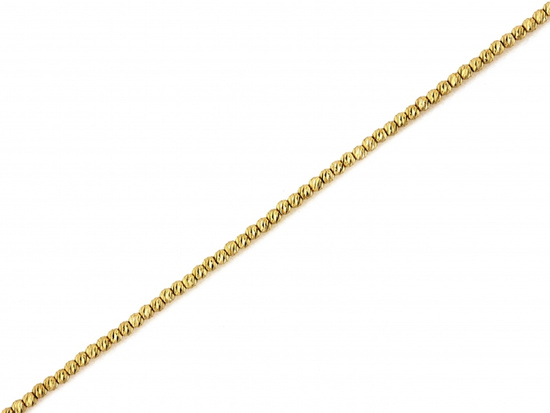 Bransoletka złota diamentowane kulki