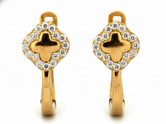 Kolczyki złote angielskie dla dziewczynki