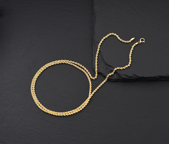 Złoty łańcuszek 585 korda, kordel