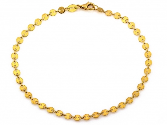 Bransoletka złota z delikatnych kółeczek