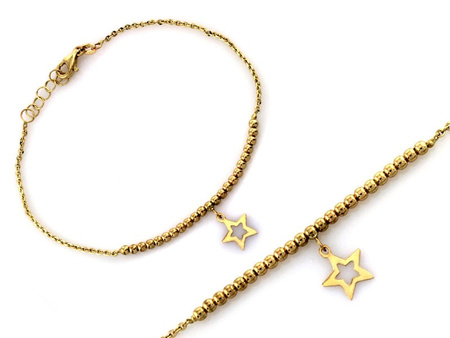 Bransoletka z kulkami gwiazdka