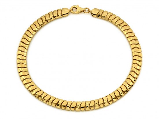 Bransoletka złota elementowa