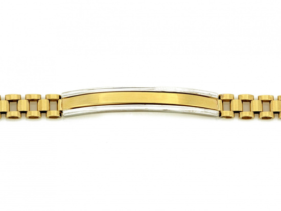 Złota bransoletka męska możliwy grawer