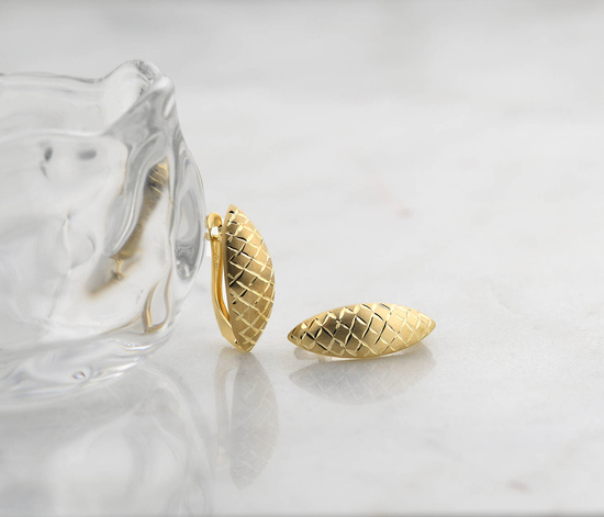 Złote kolczyki 333 - klasyczne