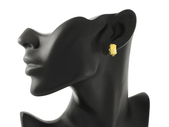 Kolczyki złote bez kamieni angielskie