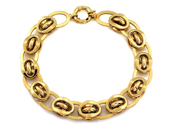 Bransoletka złota z dużych masywnych ogniw